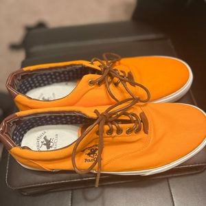Orange Beverly Hills polo club sneakers